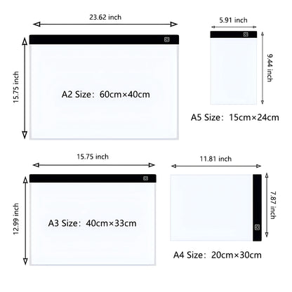 A3/A4/A5 Level Dimmable Led Drawing Copy Pad Board Children's Toy Painting Educational Kids Grow Creative Gifts For Children