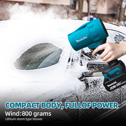 Makita 18V Violent Blower 30000RPM Turbo Jet Fan Electric Air Duster wind speed Turbo Rechargeable with Light Car Cleanin