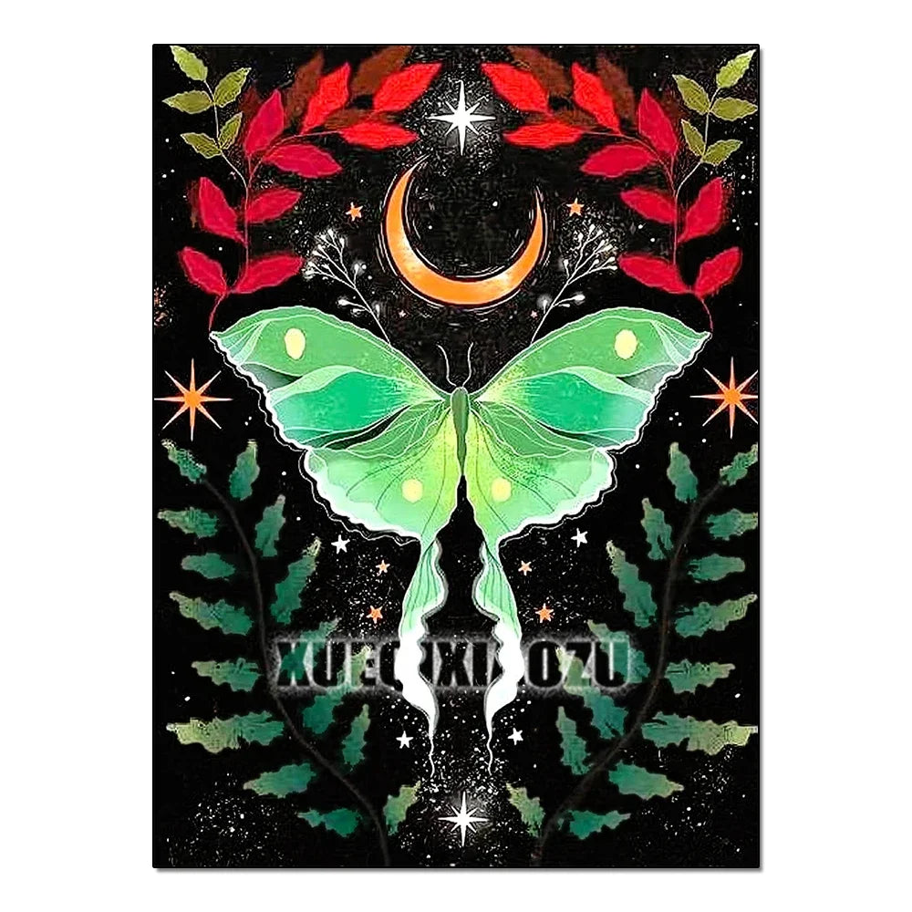 5D Diamond Painting Kits for Adults, Full Round Diamond Art Butterfly, Very Suitable for Beginners and Gifts for Wall Home Decor