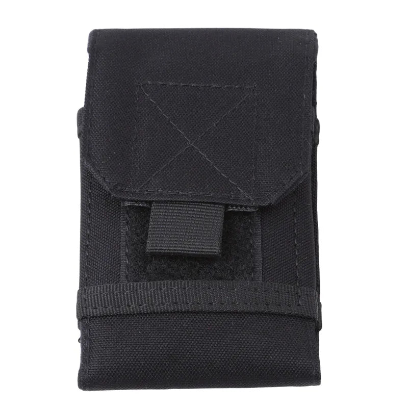 Bolsa de camuflaje para exteriores, soporte para teléfono, funda deportiva para cinturón, impermeable, de nailon, EDC, para caza deportiva, bolsas de camuflaje en mochila