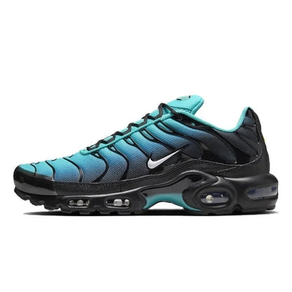Zapatillas Nike Air Max Plus TN para correr, clásicas, negras triples, para exteriores, para correr, caminar, deportivas, para mujer y hombre.