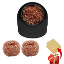Soldering Iron Tip Cleaner Desoldering Cleaning Ball Welding Soldering Iron Mesh Filter Metal Wire Stand Steel Ball Tin Remover