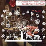 Christmas Window Stickers for Kids Room, Wall Decals, Merry Christmas Decorations for Home, New Year 
