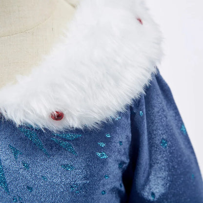Children Snow Queen Princess Dress Winter Girl Elsa Costume Carnival Birthday Holiday Party Dress Kids New Outfit Clothes
