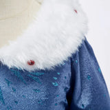 Children Snow Queen Princess Dress Winter Girl Elsa Costume Carnival Birthday Holiday Party Dress Kids New Outfit Clothes