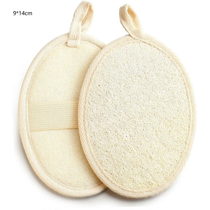 Natural Loofah Bath Scrub Sheet Scrubbing Sheet Bath Towel Body Scrubbing Exfoliation Soft Loofah Bath Brush Bathroom Supplies