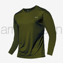 Camiseta transpirable de secado rápido, camisetas deportivas, ropa de entrenamiento, camiseta de manga larga para hombre, accesorios de gimnasio para correr de otoño, fitness para hombre.