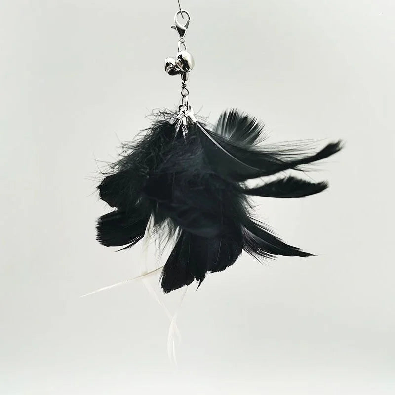Varita de pájaro/pluma para gato con campana y potente ventosa, manos libres, juguetes interactivos para gatos, ejercicio de caza de gatitos, productos para mascotas