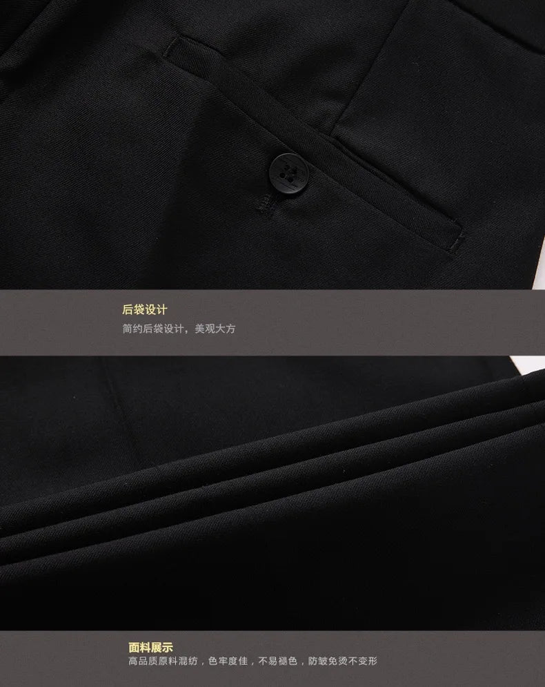 Traje de novio para boda 2025, corte entallado, 2 piezas (chaqueta y pantalón), transpirable (corbata incluida), ideal para padrinos de boda, fiestas y bailes de graduación.