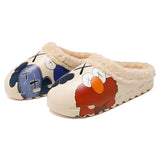 Pantuflas de felpa para hombre, suaves, cálidas y cómodas, de algodón para interiores y el hogar, a la moda para invierno. 