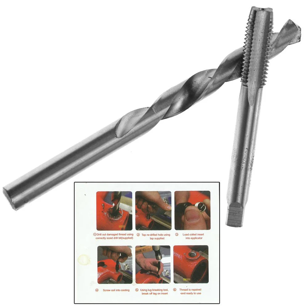 Linha métrica Repair Kit Insert, Helicoil Car Pro Coil Tool, M5 M6 M8 M10 M12 M14, M6 * 1.0, 30pcs