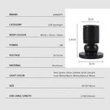 USB LED Spotlight 3W DC5V Jewelry Cabinet Showcase Counter Lamp Surface Mounted Ceiling Mini Spot Light USB 5V Interface