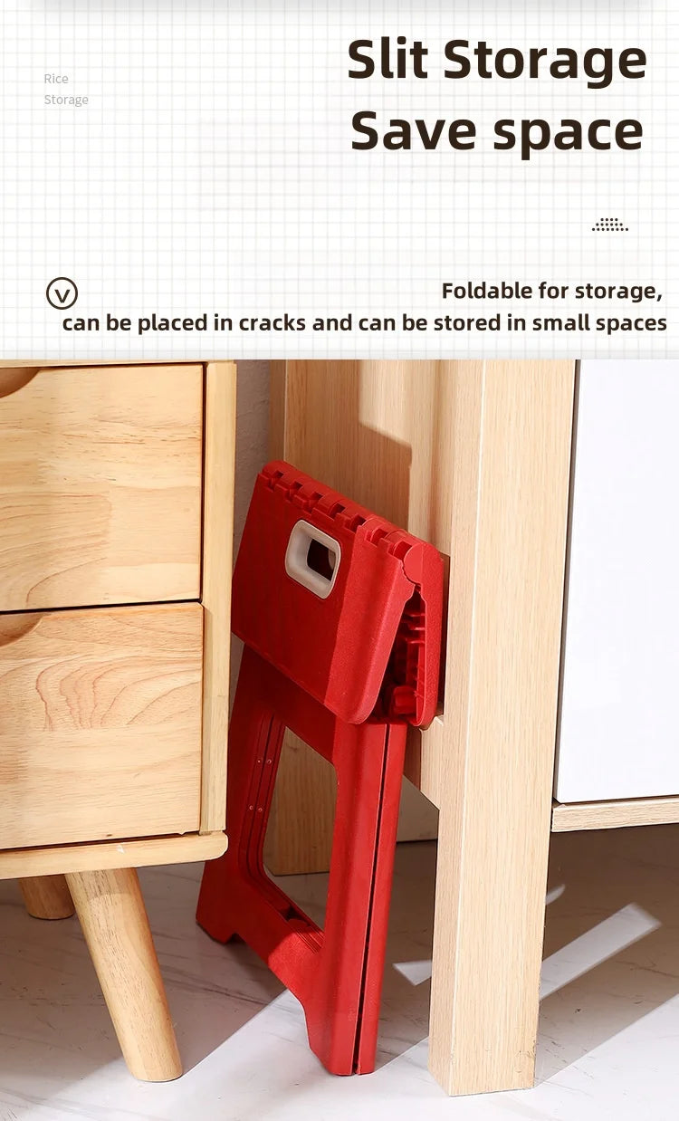 Taburete plegable ligero para el hogar, ideal para pesca, ocio, niños, pequeño banco para exteriores, portátil, de plástico antideslizante.