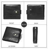 Classic Men's Genuine Leather Wallet Credit Card Holder RFID Coin Purse