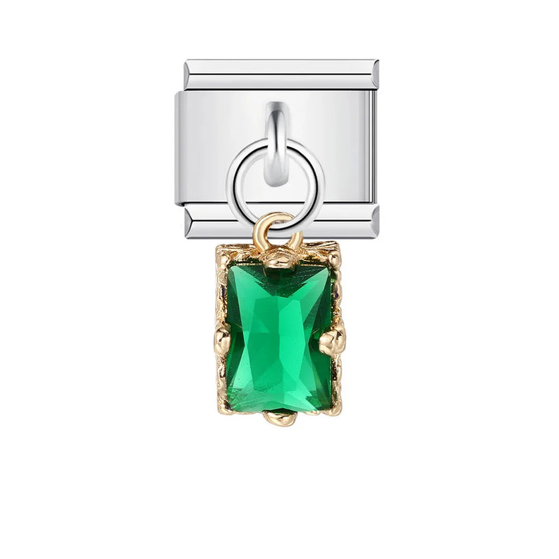 URING New Italian Charm Bracelet Pendant Series Shell Imitation Pearl Heart Personalized Assembly Chain Y2k DIY Making Jewelry