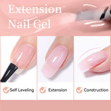 UR SUGAR 15ml Extension Nail Gel Polish Nails Finger Form Clear Nude Pink Nail Art Camouflage Hard Gel Acrylic Nail Manicur