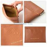 652F Automatic Closure Cosmetic Organizers PU Leather Travel Portable Storage