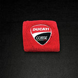 Motorcycle Embroidery Front Fluid Oil Brake Reservoir Sock Cover for Ducati Monster Panigale Diavel Superleggera V4 V2 Scrambler