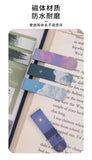 2pcs Forest Landscape Magnetic Bookmark For Pages Books Readers