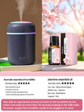300ml Aromatherapy Diffuser Humidifier Air Purifier Car Home Use Seven-color Light Aromatherapy Essential Oil