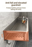 Aluminum Kitchen Shelf Wall Mounted Spice Organizer Rust and Moisture Resistant Bathroom Toiletries Storage Racks