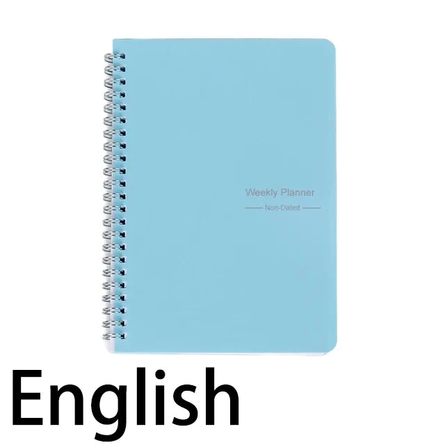 2023 A5 Spanish Agenda Notebook Bullet Daily Weekly Journal Schedule English Planner Organizer School for Office Stationery
