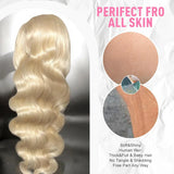 30 40 Inches Body Wave 613 Honey Blonde Lace Wig HD Transparent 13x4 Lace Front Human Hair Wigs Colored 13x6 Lace Frontal Wigs