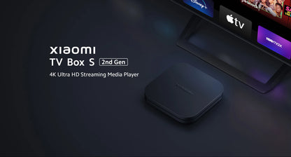Xiaomi Mi TV Box S 2.ª generación, versión global, 4K Ultra HD, Bluetooth 5.2, 2 GB, 8 GB, Google TV, Asistente de Google, Smart TV Box