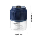 250ml Mini Wireless USB Rechargeable Electric Vegetable Chopper Garlic Crusher Food Chopper for Kitchen Gadgets for Garlic