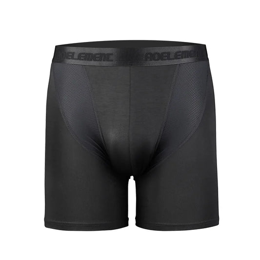 Calzoncillos tipo bóxer para hombre, ropa interior Modal, bragas de seda de hielo sólidas para hombre, bolsa transpirable, calzoncillos de pierna largo medio, Cueca Calzoncillo