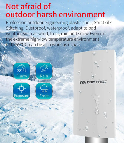 300Mbps Outdoor Bridge 2.4Ghz 15V/48V POE Power WIFI CPE 1-5KM Stable Transmission WiFi Repeater For Long Range IP Camera