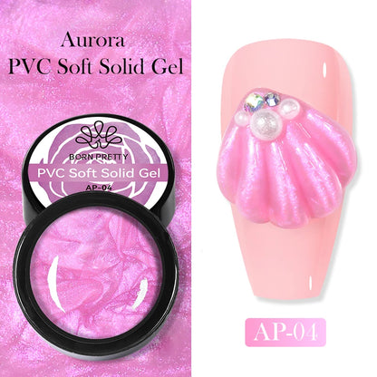 BORN PRETTY 5 IN 1 Clear Water Ripple Gel Polish 5ml No-wipe Top Coat Reinforcement Adhesive Nail-Shape Wave Gel Nail Polish