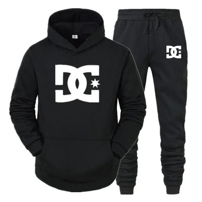 Ropa de primavera y otoño para hombre, nueva sudadera con capucha y pantalones casuales, dos conjuntos de ropa deportiva para correr de alta calidad