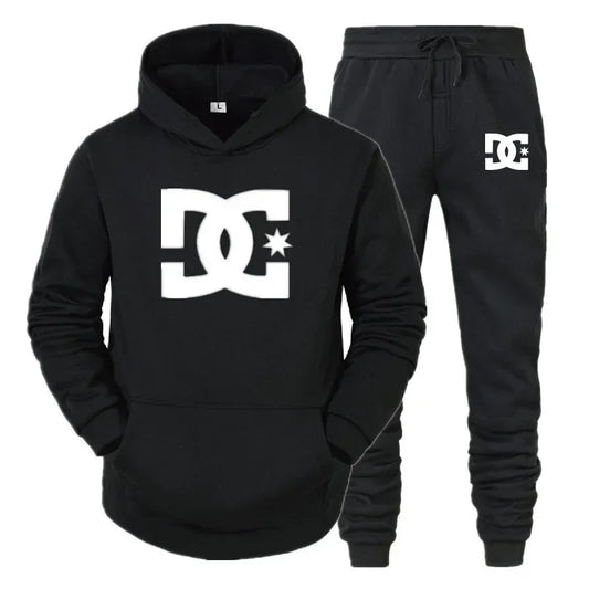 Ropa de primavera y otoño para hombre, nueva sudadera con capucha y pantalones casuales, dos conjuntos de ropa deportiva para correr de alta calidad