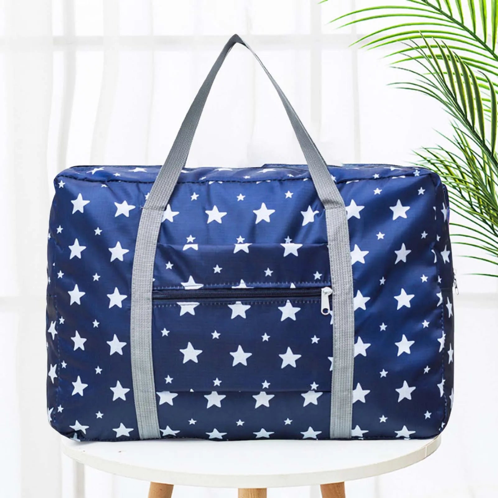 Foldable Travel Duffel Bag Portable Weekender Overnight Carry on Bag for Waterproof Luggage Organizer Floral Print Travel Tote