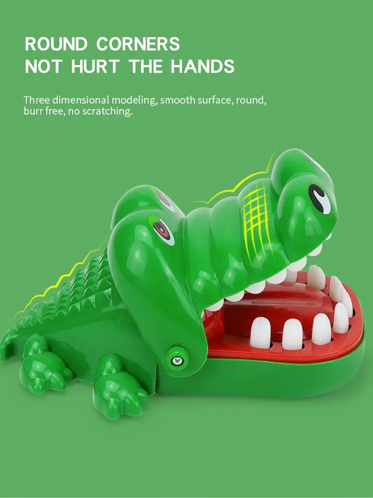 Juguetes de dientes de cocodrilo para niños. Juegos de dentista con mordeduras de cocodrilo. Divertido juego de bromas de la suerte para fiestas y niños.