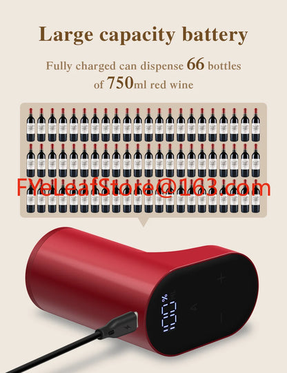 Extractor de vino eléctrico con sensor inteligente