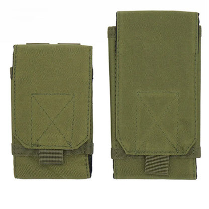Bolsa de camuflaje para exteriores, soporte para teléfono, funda deportiva para cinturón, impermeable, de nailon, EDC, para caza deportiva, bolsas de camuflaje en mochila