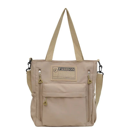Student Makeup Tote Bag Korean Version Color Blocked Crossbody Bag Women's Fashionable Nylon Single Shoulder Handbag