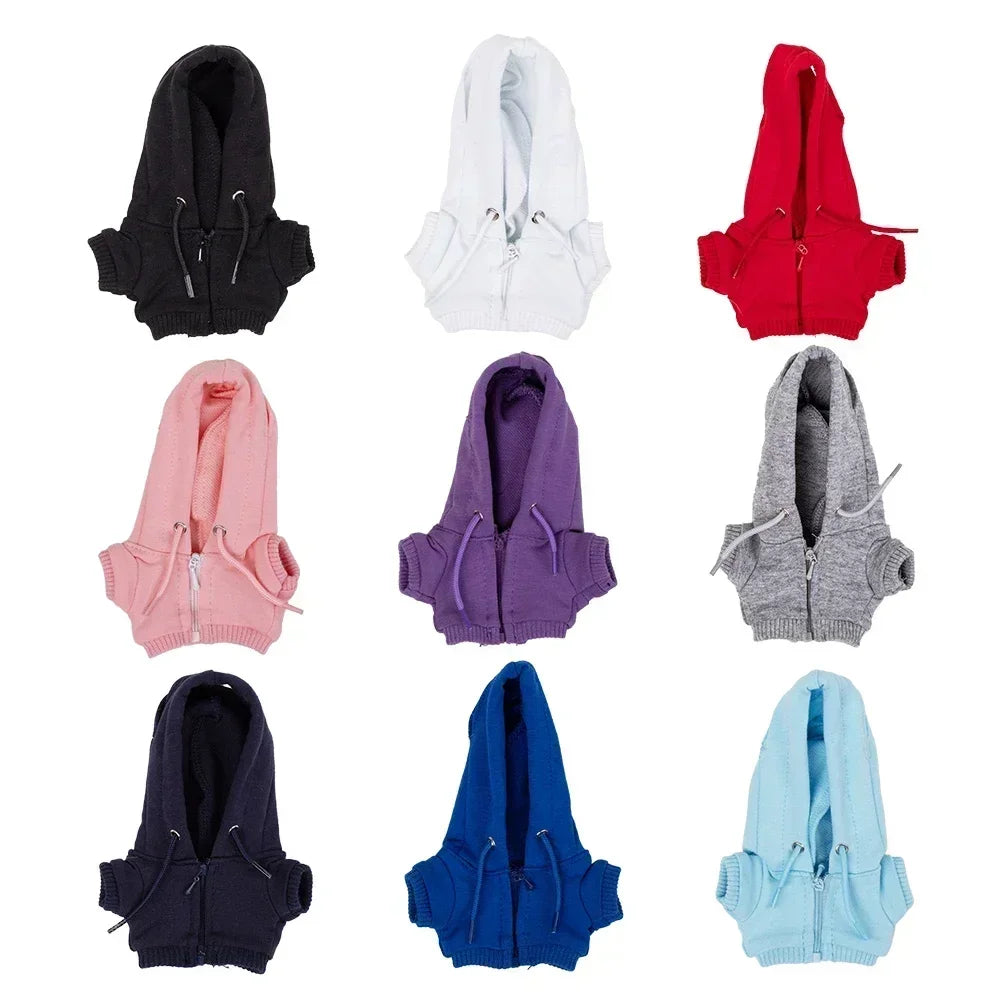 For Labubu Casual Sweatsuit Set Comfy Clothes for Labubu 15/17cm Dolls Featuring Ribbed Hem Details Fashion Doll Accessories