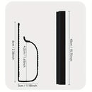 Under-Desk Cable Organizer 40cm Self-Adhesive Cable Management Cables Raceway For Home and Office