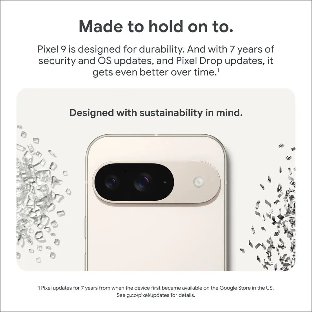 Google Pixel 9 6.3 pulgadas Google Tensor G4 OLED 120Hz 12GB RAM 128GB y 256GB 27W con cable 4700 mAh NFC SmartPhone