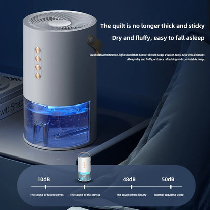 1000ml Dehumidifier Air Dryer for Home Office Negative ions Eliminate Damp Mold and Moisture Portable Air Dehumidifier EU US