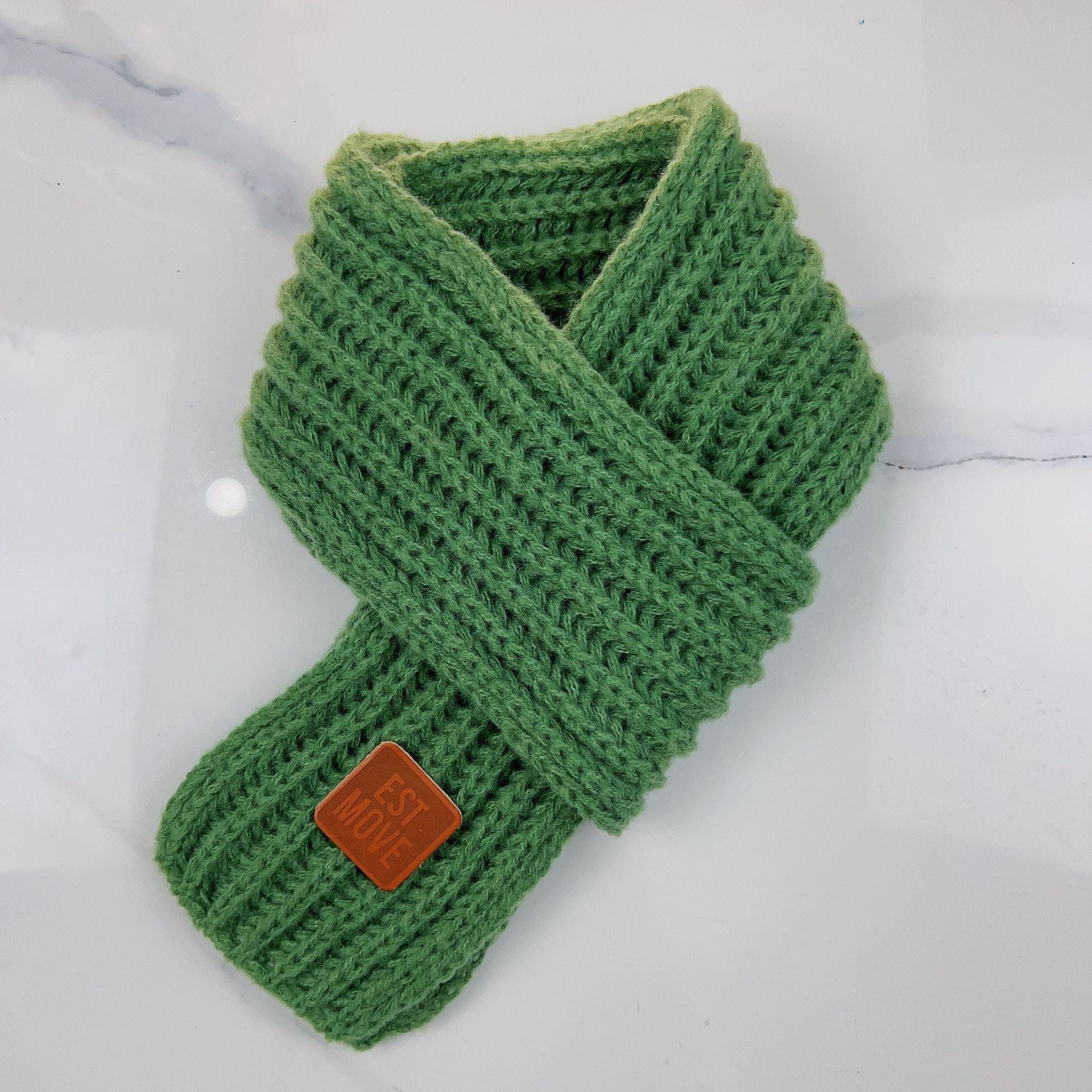 Bufanda gruesa para niños, cálida y resistente al viento, de punto, para invierno, accesorios para mantener el calor, 2024