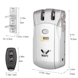 Wafu Door Lock 019 Remote Control Deadbolt Lock Electronic Keyless Tuya Bluetooth/Wifi Smart Lock 433Mhz Invisible Lock