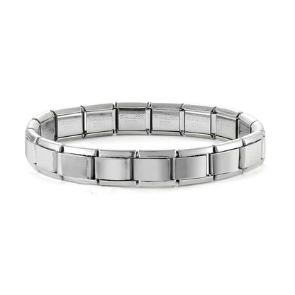 Pulseira de aço inoxidável para mulheres, links italianos, 9mm largura, pulseira para meninas, jóias de casamento, presentes, atacado, nova moda