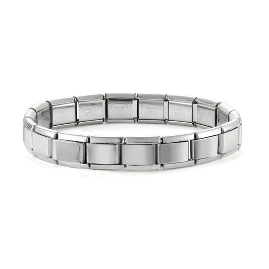 Pulseira de aço inoxidável para mulheres, links italianos, 9mm largura, pulseira para meninas, jóias de casamento, presentes, atacado, nova moda