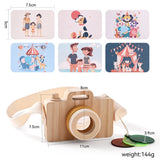 1Pc Wooden Baby Montessori Toys Fashion Camera Pendant Toys for Kids Outdoor Toys Gift Children Wooden Presents Kids Gifts