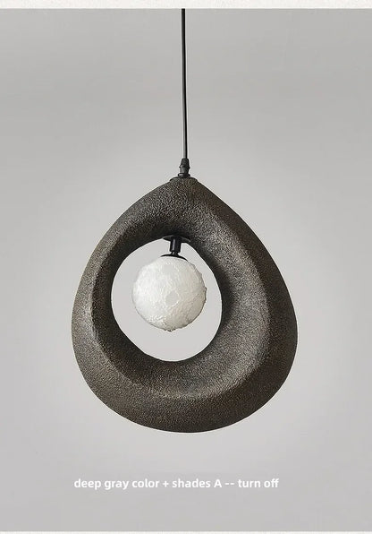 Japanese Wabi Sabi Pendant Light Nordic Dining Room Ceiling Chandelier Home Decor Bar Table Kitchen Island Creative Hanging Lamp