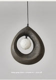 Lámpara colgante japonesa Wabi Sabi, lámpara de techo nórdica para comedor, decoración del hogar, mesa de bar, isla de cocina, lámpara colgante creativa